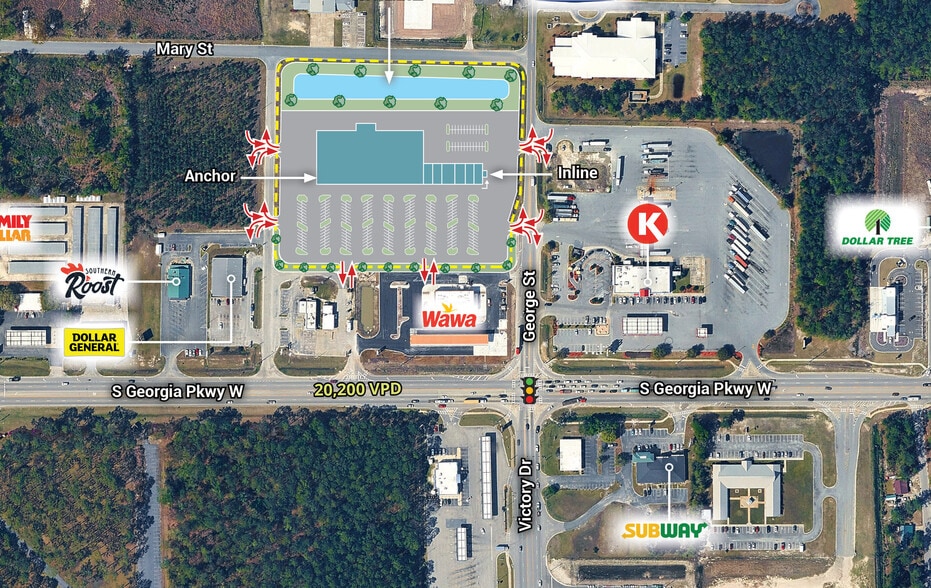 South Georgia Pky, Waycross, GA for lease - Site Plan - Image 3 of 4