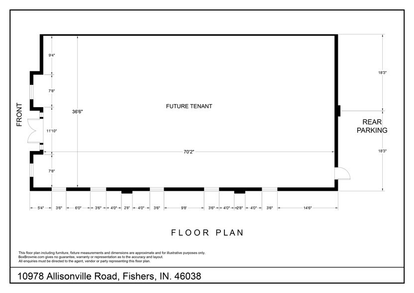10978 Allisonville Rd, Fishers, IN à louer - Plan d’étage - Image 2 de 2