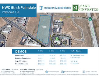 More details for NWC Palmdale Blvd & 5th Street W, Palmdale, CA - Land for Lease