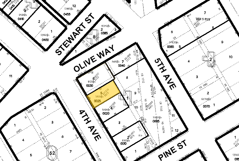 1624 4th Ave, Seattle, WA for lease - Plat Map - Image 2 of 15
