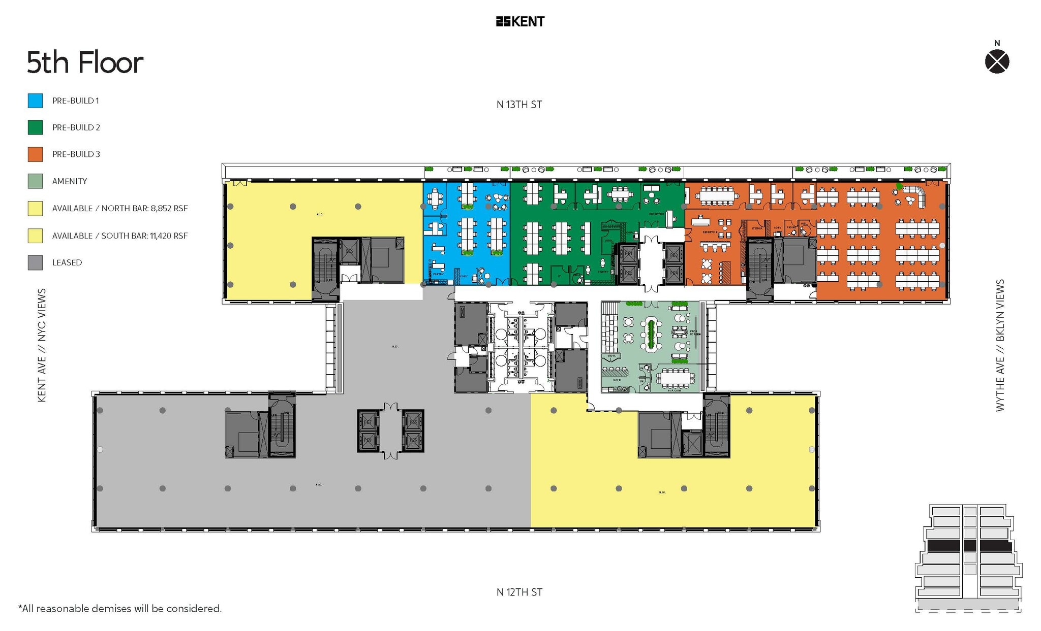 25 Kent Ave, Brooklyn, NY for lease Floor Plan- Image 1 of 3