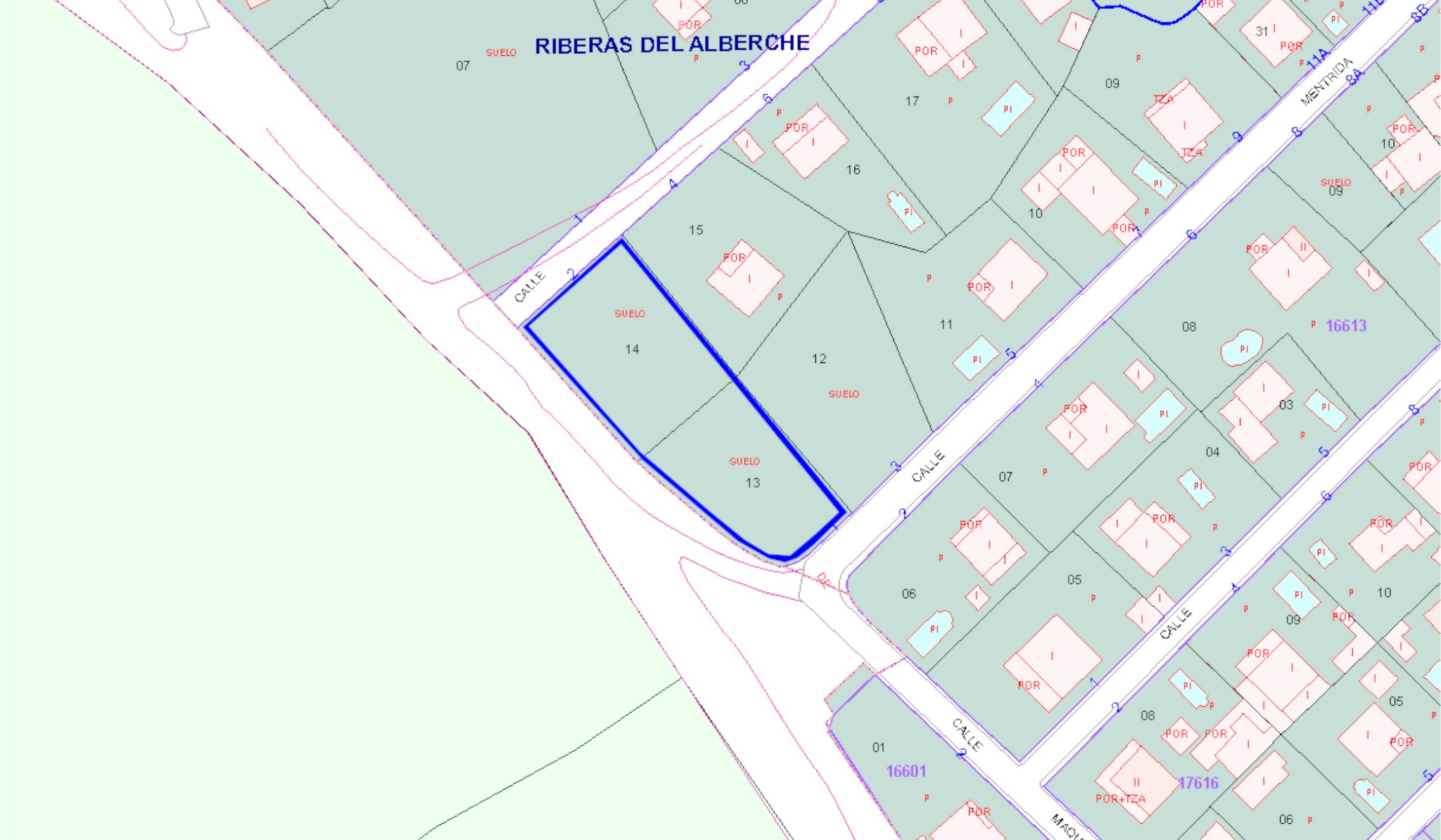 Terrain dans Escalona, Toledo à vendre Plan cadastral- Image 1 de 2