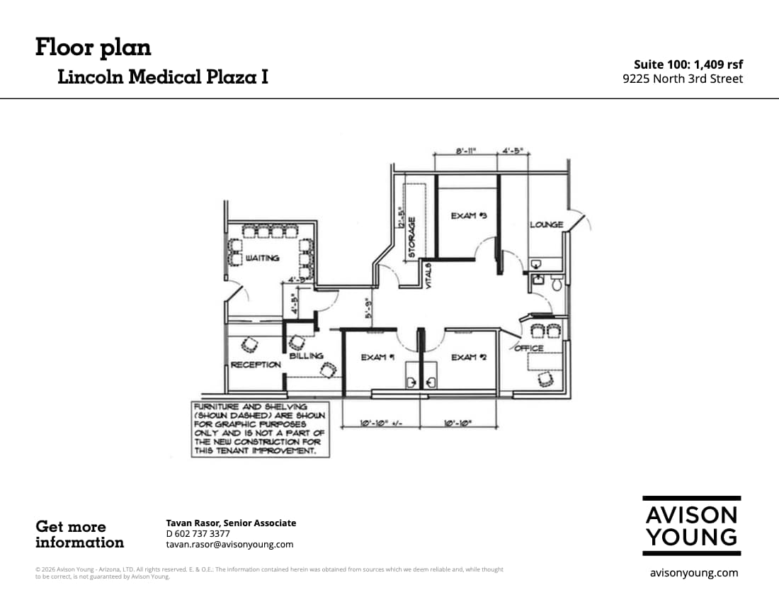 9225 N 3rd St, Phoenix, AZ for lease Floor Plan- Image 1 of 1