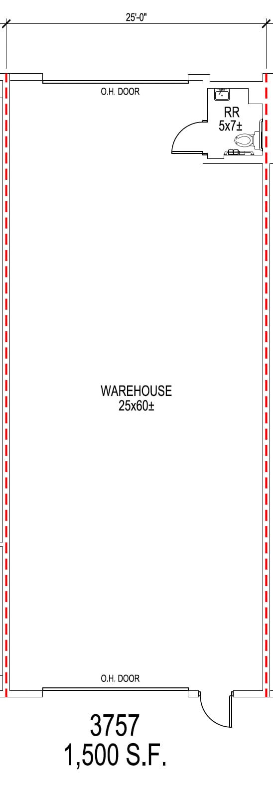 3649-3661 N Beach St, Fort Worth, TX à louer Plan d’étage- Image 1 de 1