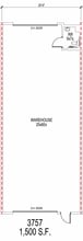 3649-3661 N Beach St, Fort Worth, TX à louer Plan d’étage- Image 1 de 1