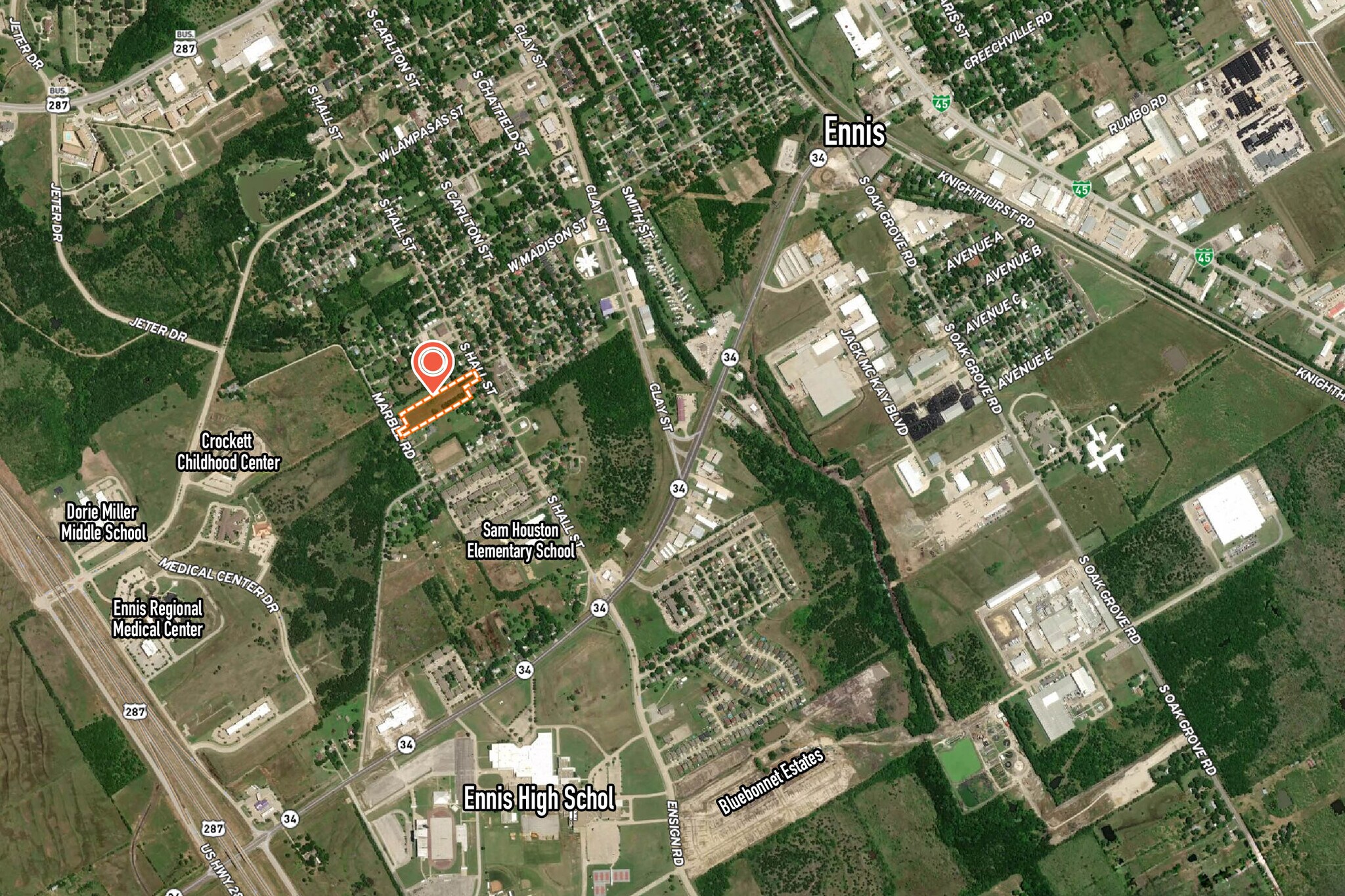 114 Santa Fe, Ennis, TX à vendre Photo du bâtiment- Image 1 de 1