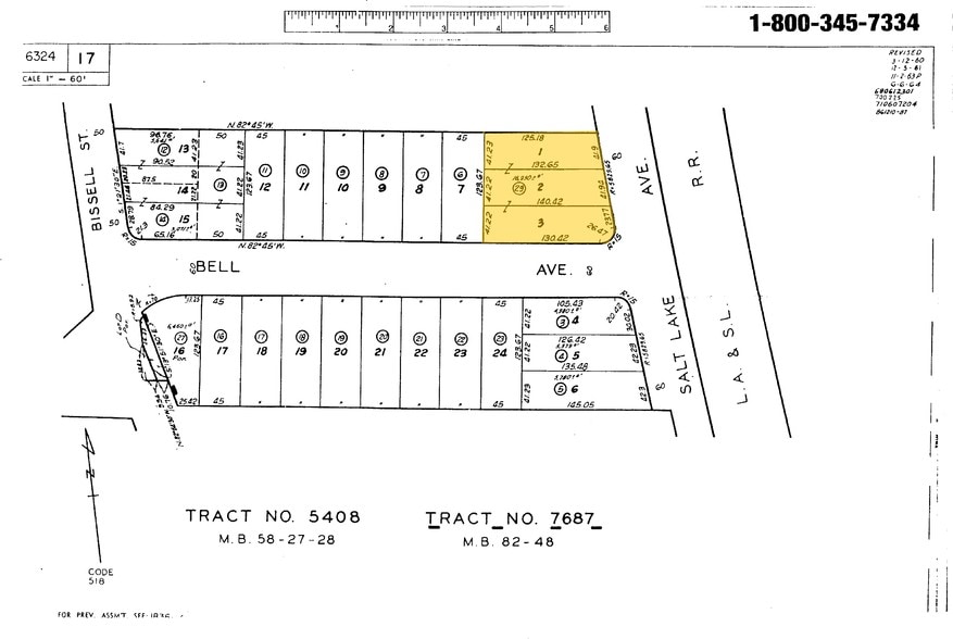6717-6727 Salt Lake Ave, Bell, CA for lease - Plat Map - Image 2 of 2