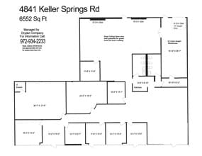 4801-4849 Keller Springs Rd, Addison, TX à louer Plan d’étage- Image 1 de 1