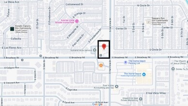 3550 E Broadway Rd, Mesa, AZ - AERIAL  map view