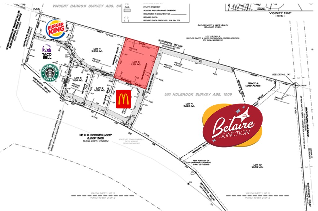 12749 NE H K Dodgen Loop, Temple, TX à vendre Plan de site- Image 1 de 2