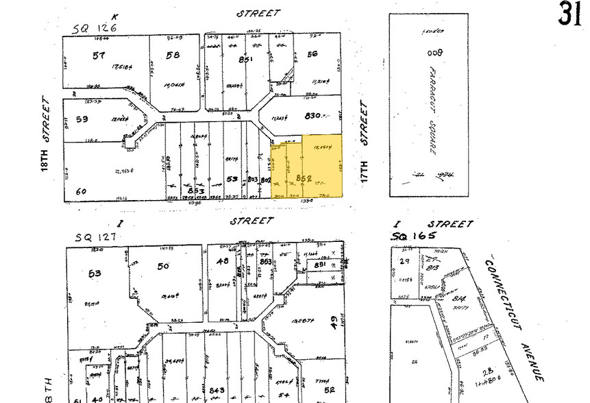 900 17th St NW, Washington, DC à louer - Plan cadastral - Image 2 de 12