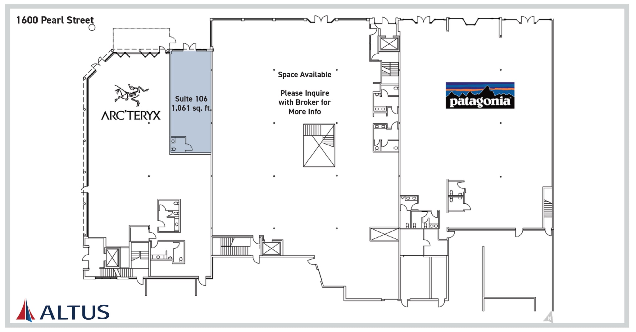 2010 14th St, Boulder, CO à louer Plan d’étage- Image 1 de 2