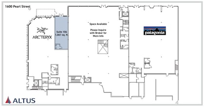 2010 14th St, Boulder, CO à louer Plan d’étage- Image 1 de 2