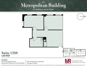 134 N LaSalle St, Chicago, IL à louer Plan d’étage- Image 1 de 5