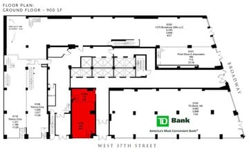 1375 Broadway, New York, NY for lease Floor Plan- Image 2 of 2