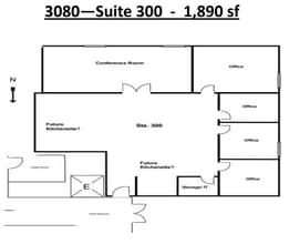 3060-3080 Ogden Ave, Lisle, IL à louer Plan d’étage- Image 1 de 1