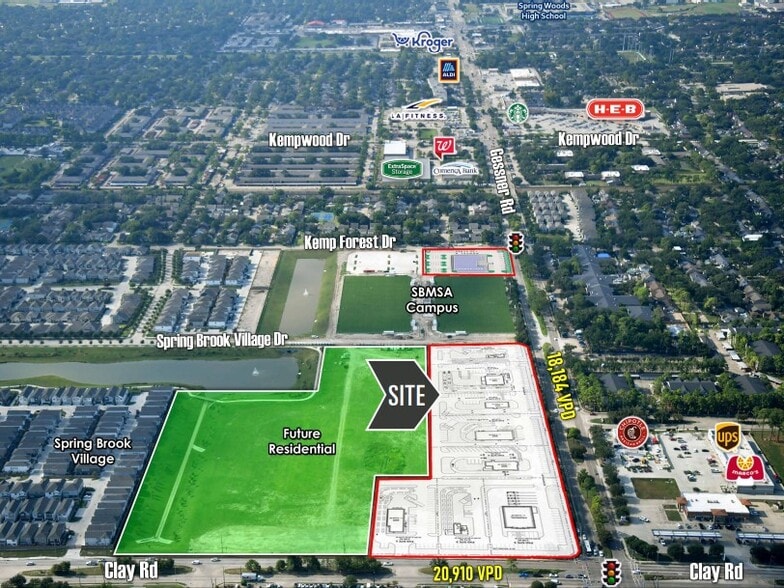 Sec of Gessner Rd & Clay Rd, Houston, TX à louer - Photo du bâtiment - Image 2 de 6