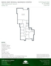 1200 Main St, Irvine, CA à louer Plan d’étage- Image 1 de 1