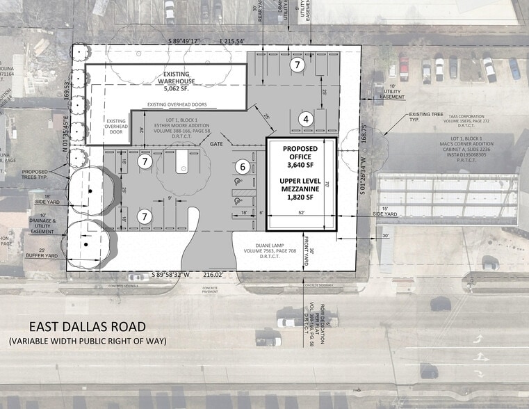 1039 E Dallas Rd, Grapevine, TX for sale - Site Plan - Image 1 of 5