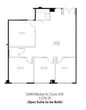 2280 Market St, Riverside, CA à louer Plan d  tage- Image 1 de 1