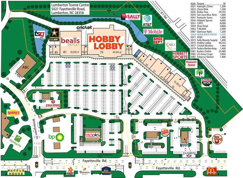 5075 Fayetteville Rd, Lumberton, NC for lease - Site Plan - Image 2 of 13