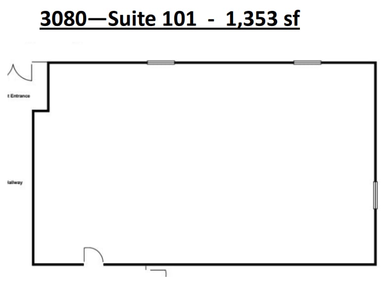 3060-3080 Ogden Ave, Lisle, IL à louer Plan d’étage- Image 1 de 1