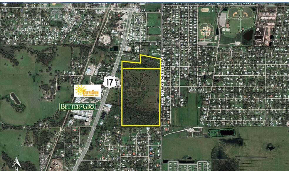 1339 Hillsborough, Arcadia, FL for sale - Aerial - Image 2 of 4