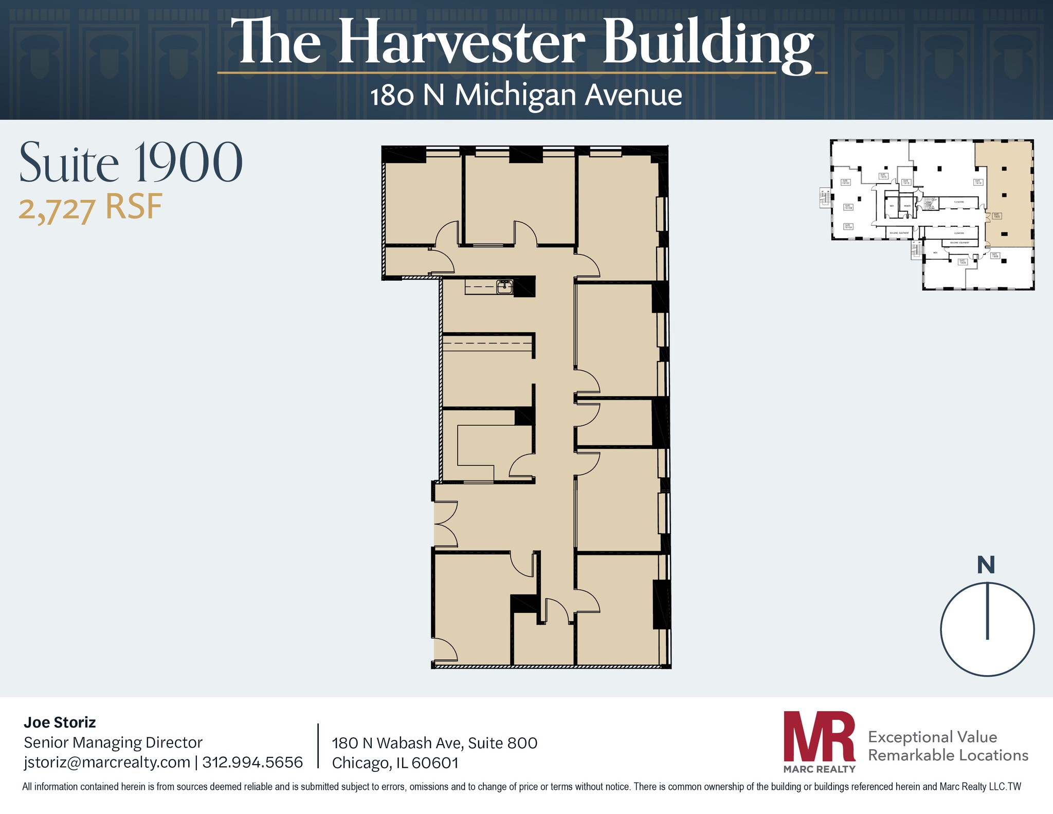 180 N Michigan Ave, Chicago, IL for lease Floor Plan- Image 1 of 1