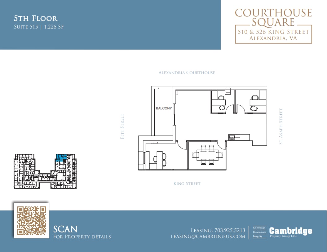 510-526 King St, Alexandria, VA à louer Plan d’étage- Image 1 de 1