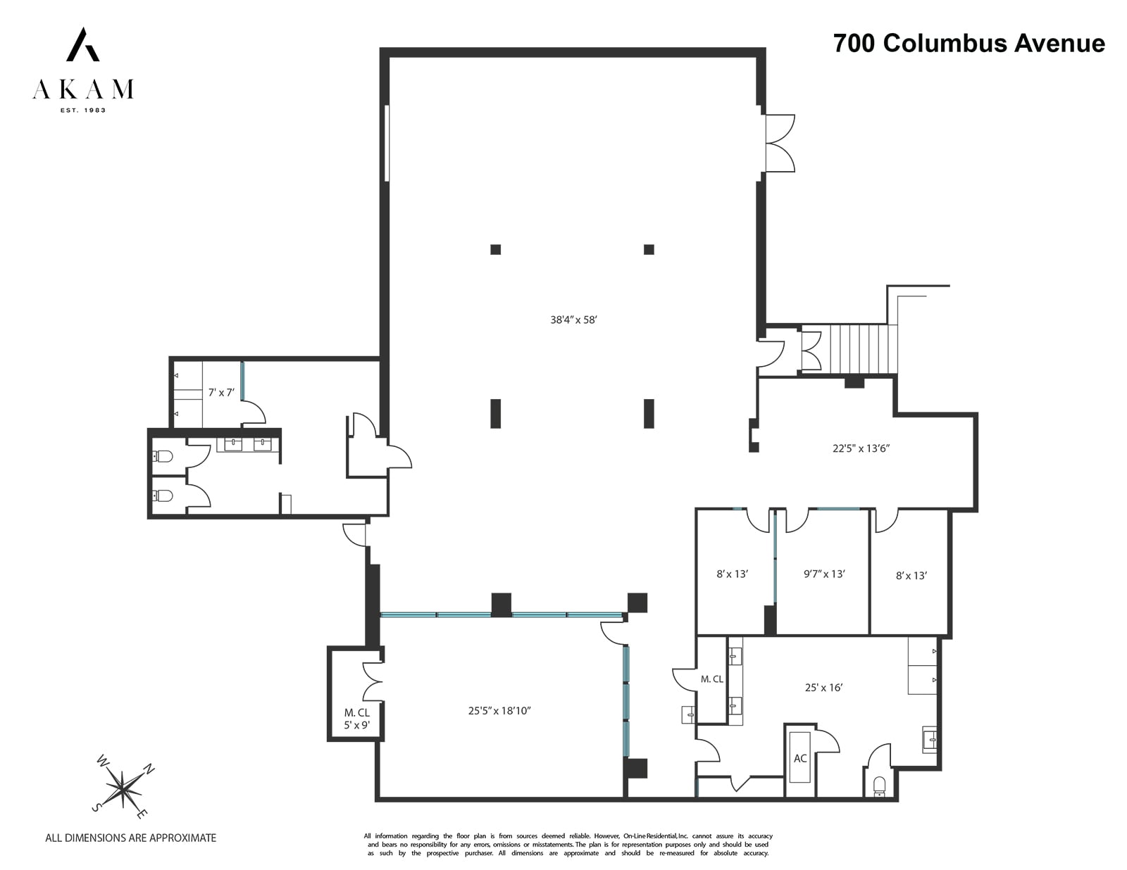 700 Columbus Ave, New York, NY for lease Floor Plan- Image 1 of 1