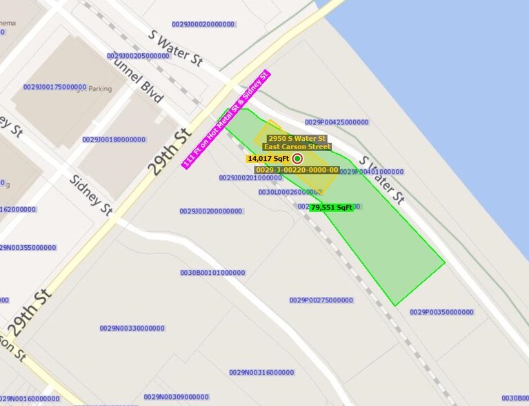 2950 S Water St, Pittsburgh, PA à louer - Plan cadastral - Image 2 de 3