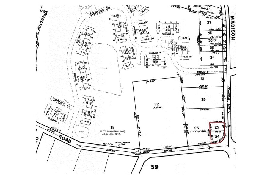 255 Green Village Rd, Chatham, NJ for lease - Plat Map - Image 3 of 3