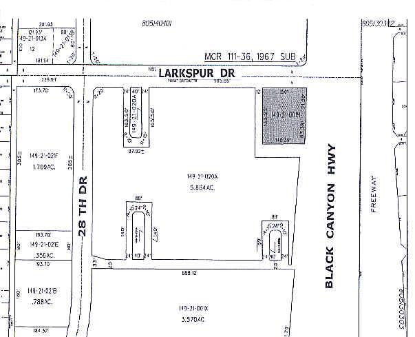 2805 W Larkspur Dr, Phoenix, AZ à vendre - Plan cadastral - Image 3 de 12
