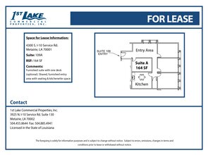4300 S I-10 Service Rd, Metairie, LA à louer Plan d’étage- Image 1 de 1