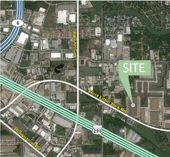 9010 W Little York Rd, Houston, TX - AÉRIEN Vue de la carte