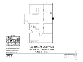 1601 Main St, Richmond, TX for lease Floor Plan- Image 1 of 1