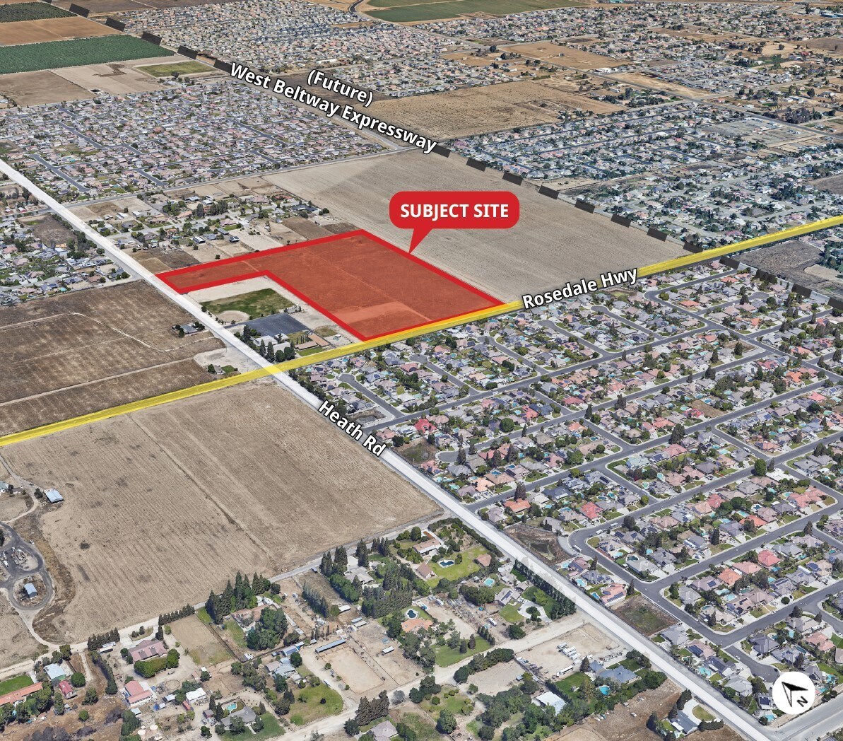 Rosedale Hwy, Bakersfield, CA à vendre Aérien- Image 1 de 2