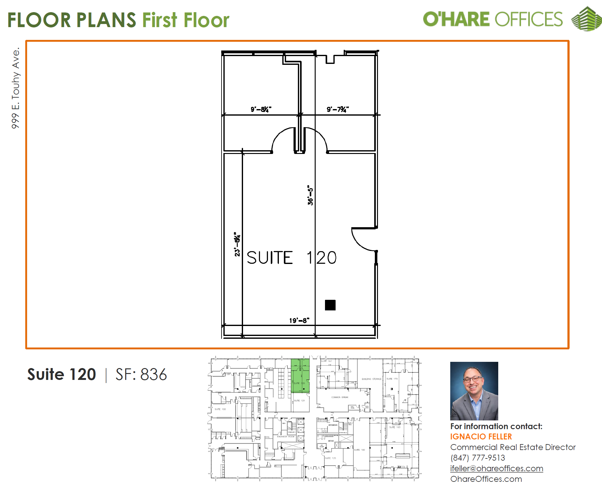 999 E Touhy Ave, Des Plaines, IL à louer Plan d’étage- Image 1 de 1