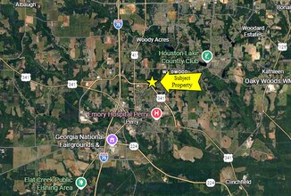 424 Perry Pky, Perry, GA - Aérien Vue de la carte