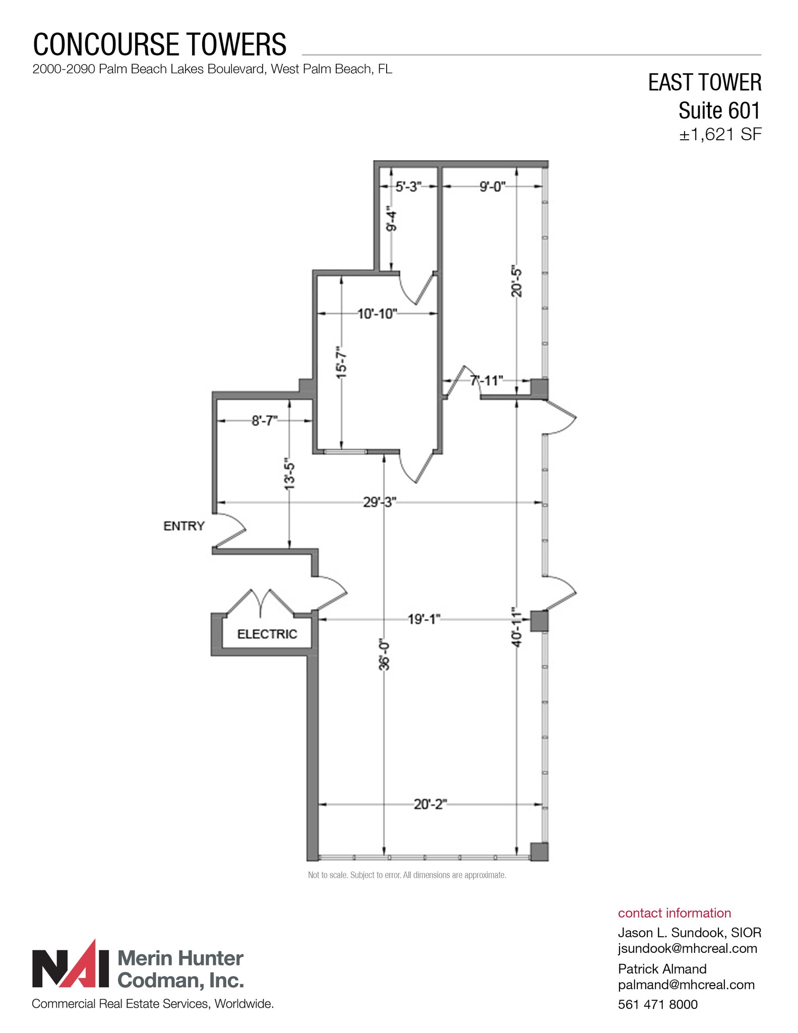2090 Palm Beach Lakes Blvd, West Palm Beach, FL for lease Floor Plan- Image 1 of 3