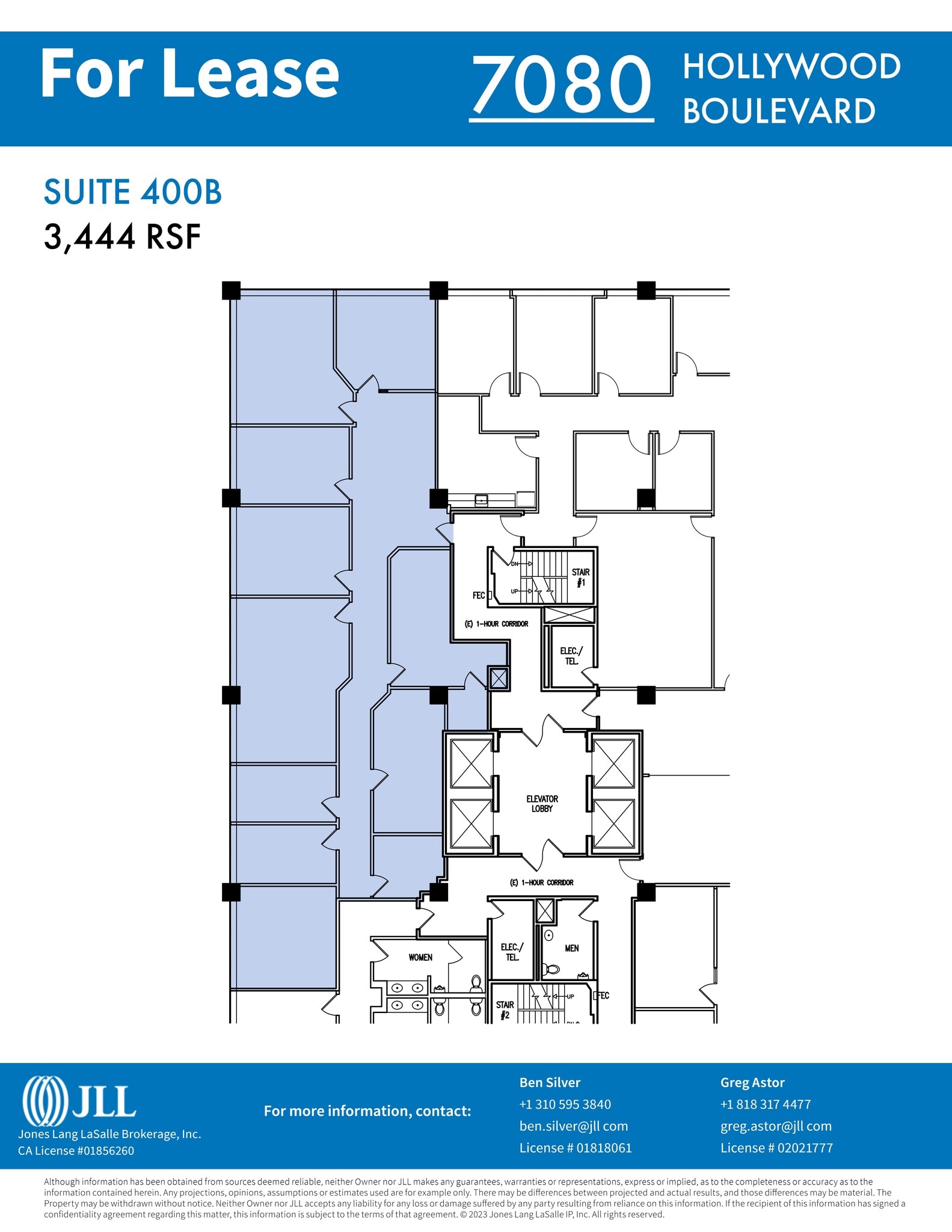 7080 Hollywood Blvd, Los Angeles, CA à louer Plan de site- Image 1 de 1