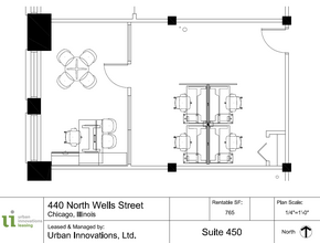 440 N Wells St, Chicago, IL for lease Floor Plan- Image 1 of 5