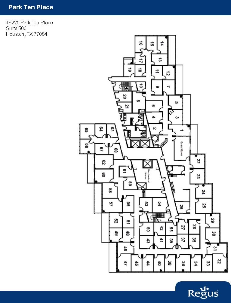 16225 Park Ten Pl, Houston, TX for lease Floor Plan- Image 1 of 1