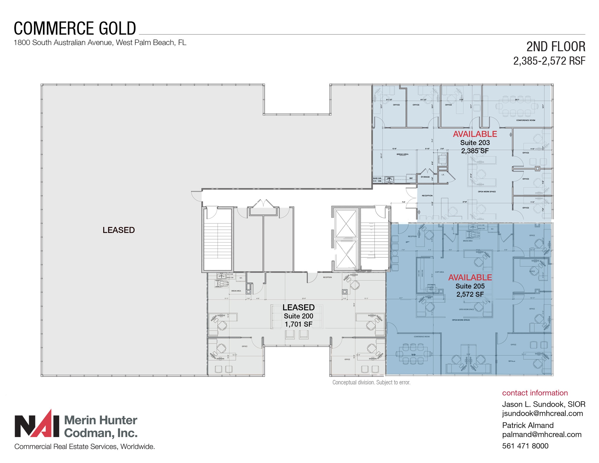 1800 S Australian Ave, West Palm Beach, FL for lease Floor Plan- Image 1 of 9