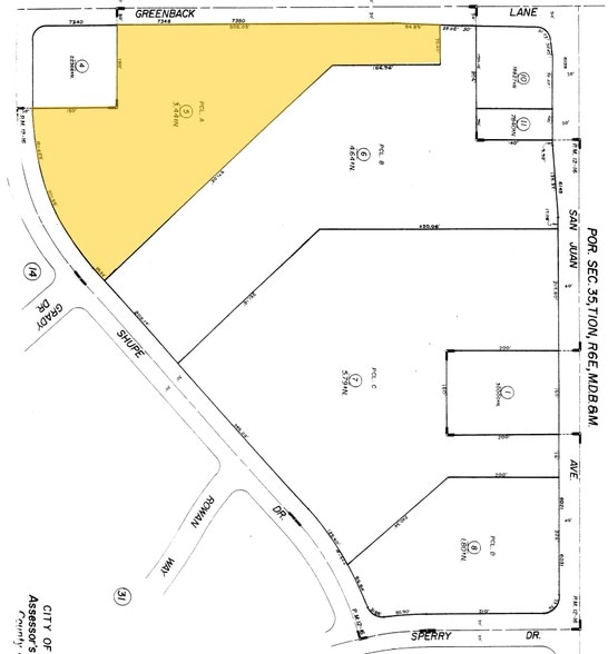 7342-7350 Greenback Ln, Citrus Heights, CA for lease - Plat Map - Image 2 of 32