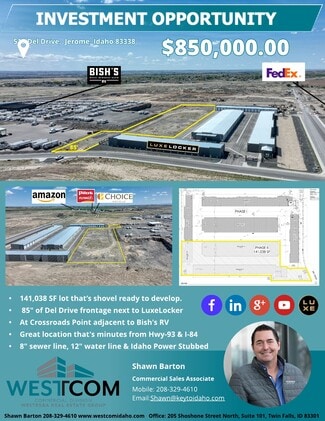 More details for 515 Del Dr, Jerome, ID - Land for Sale