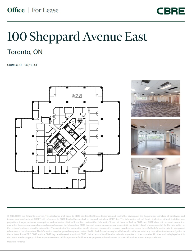 100 Sheppard Ave E, Toronto, ON for lease Floor Plan- Image 1 of 1