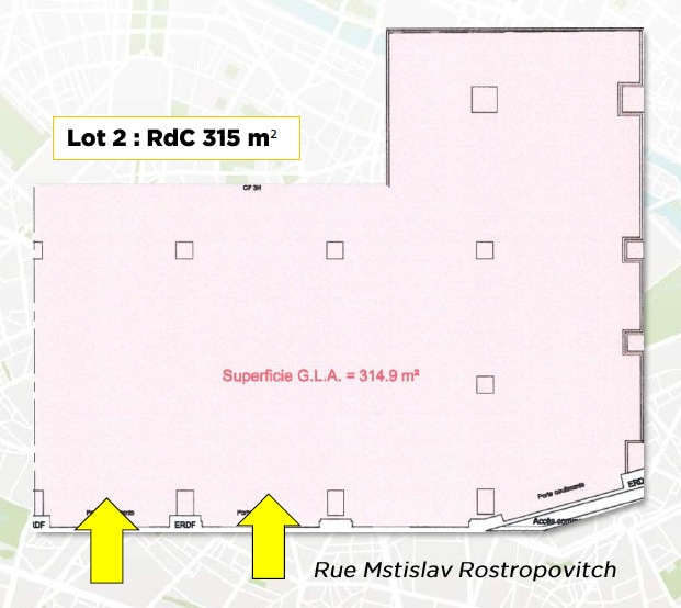 Retail in Paris for lease - Building Photo - Image 2 of 2
