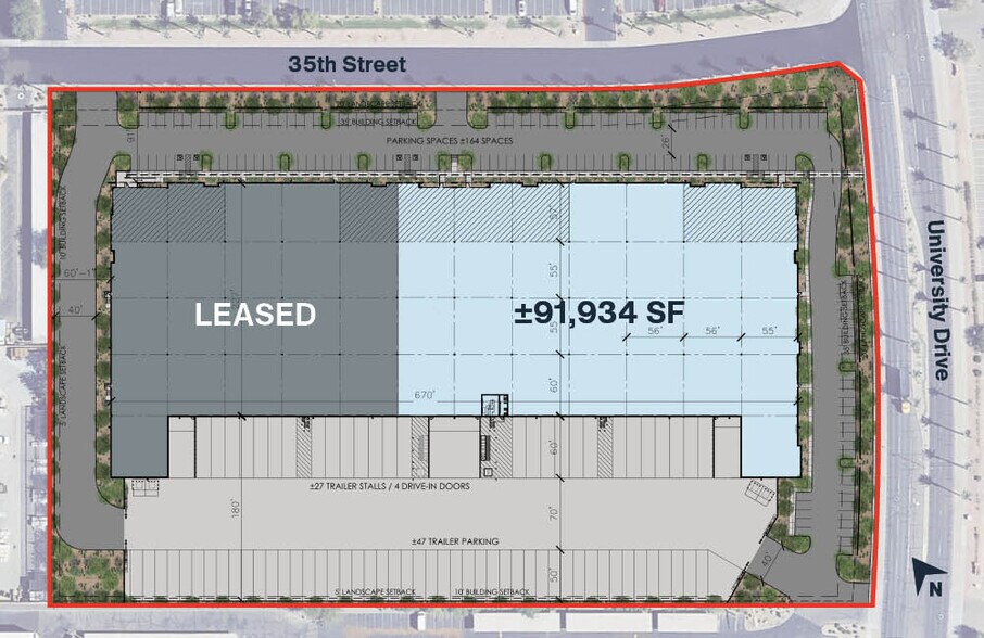3050 S 35th St, Phoenix, AZ à louer - Plan de site - Image 3 de 3