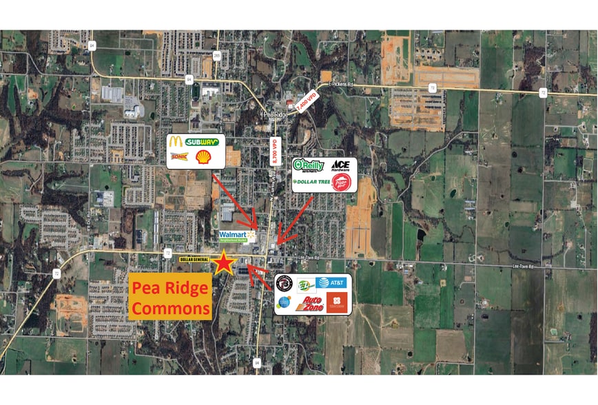 Slack Street & Weston Road, Pea Ridge, AR for lease - Building Photo - Image 3 of 8